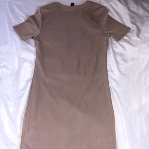 Simple nude bodycon dress!